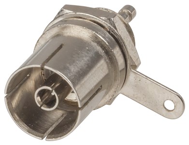 UNSPECIFIED MANUFACTURER DURABLE METAL CHASSIS TV COAXIAL SOCKET - SOLDER TAG