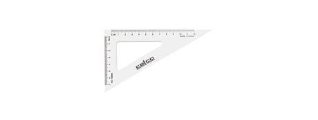 UNSPECIFIED MANUFACTURER DURABLE METRIC SET SQUARE SET (45° & 60°) FOR DRAWING & DRAFTING