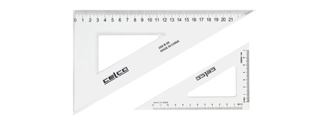 UNSPECIFIED MANUFACTURER DURABLE METRIC SET SQUARES 45° & 60° FOR DRAWING & DRAFTING