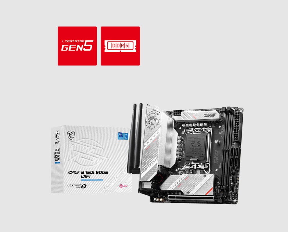 MSI B760I EDGE WIFI MOTHERBOARD FOR COMPACT BUILDS