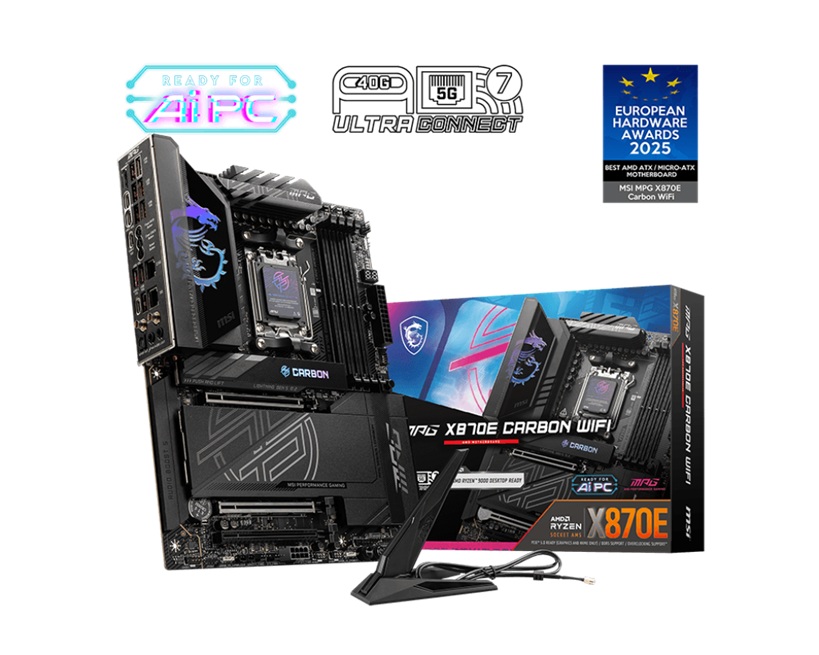 MSI MPG X870E CARBON WIFI MOTHERBOARD FOR HIGH-END BUILDS