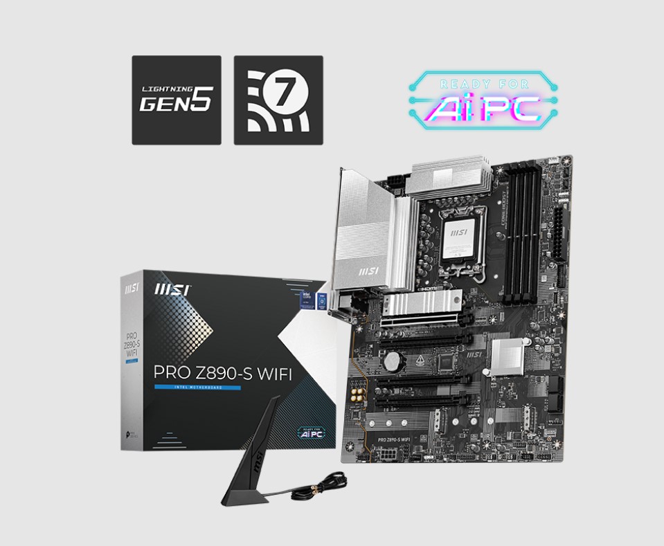 MSI PRO Z890-S WIFI MOTHERBOARD FOR RELIABLE PERFORMANCE