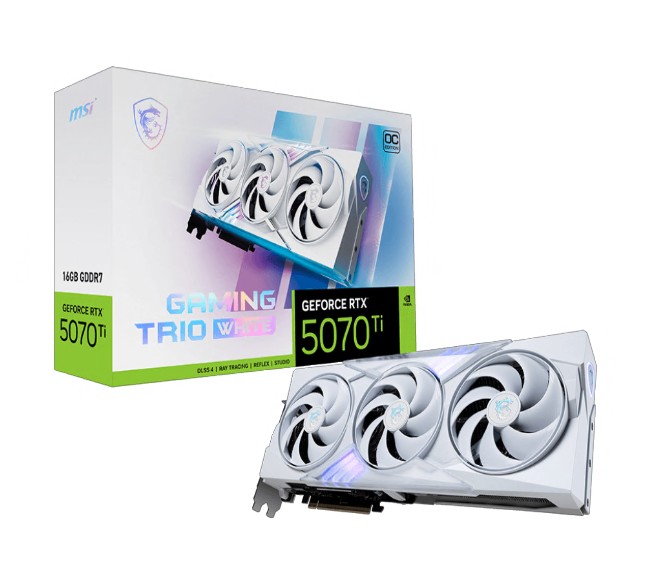 MSI RTX 5070 TI 16G GAMING TRIO OC WHITE GRAPHICS CARD