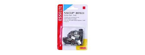NALCLIP STEEL FASTENERS REFILLS - SECURE PAPER WITHOUT PUNCHING