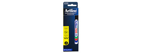 UNSPECIFIED MANUFACTURER PERMANENT BLACK MARKER PEN - FINE LINE 0.7MM ALUMINIUM BARREL