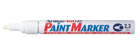 UNSPECIFIED MANUFACTURER PERMANENT WHITE MARKER PEN FOR DARK SURFACES - QUICK DRY