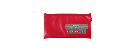 UNSPECIFIED MANUFACTURER PERSONALISED RED POLYURETHANE PENCIL CASE WITH METAL ZIP