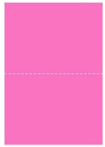 GENERIC/UNSPECIFIED (ASSUMING STANDARD OFFICE SUPPLY) PINK A5 PERFORATED A4 PAPER (40 SHEETS) - OFFICE & CRAFT