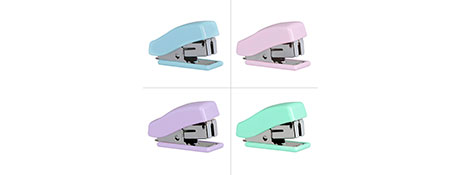 MARBIG COMPACT POCKET STAPLER - 10 SHEET CAPACITY, ASSORTED COLOURS
