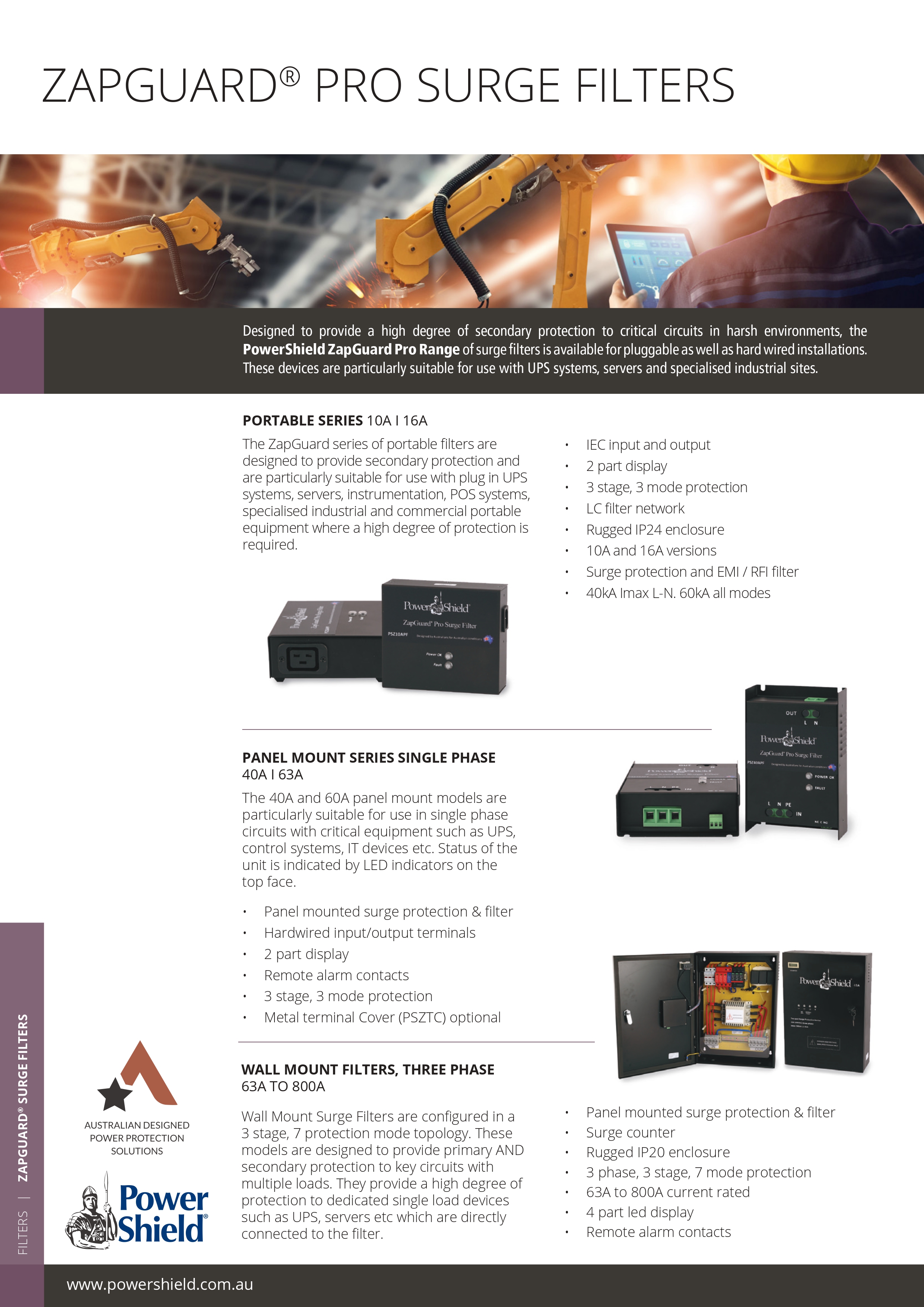 POWERSHIELD 10-OUTLET SURGE PROTECTOR WITH USB CHARGING