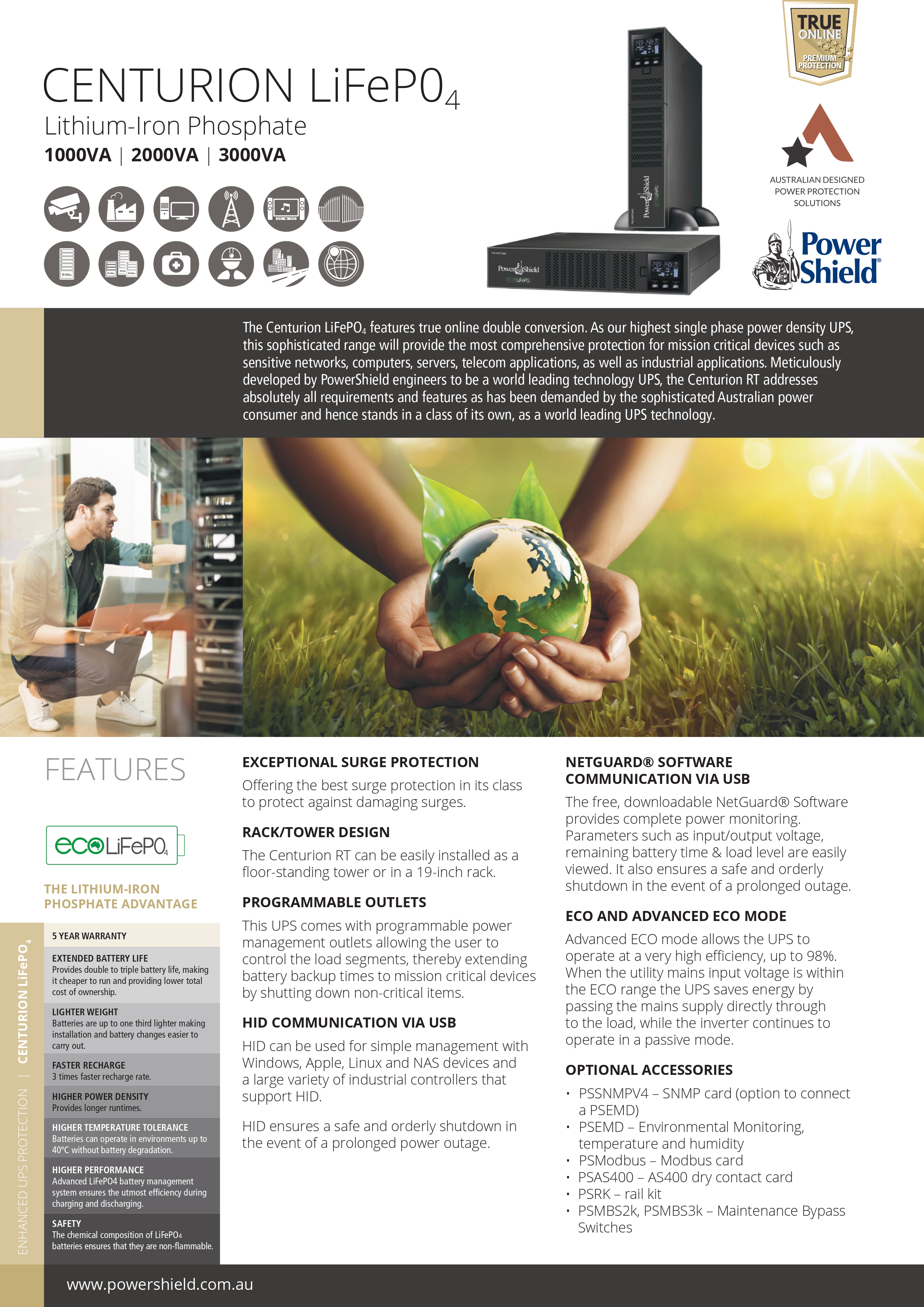 POWERSHIELD 1000VA LINE INTERACTIVE UPS FOR HOME & OFFICE