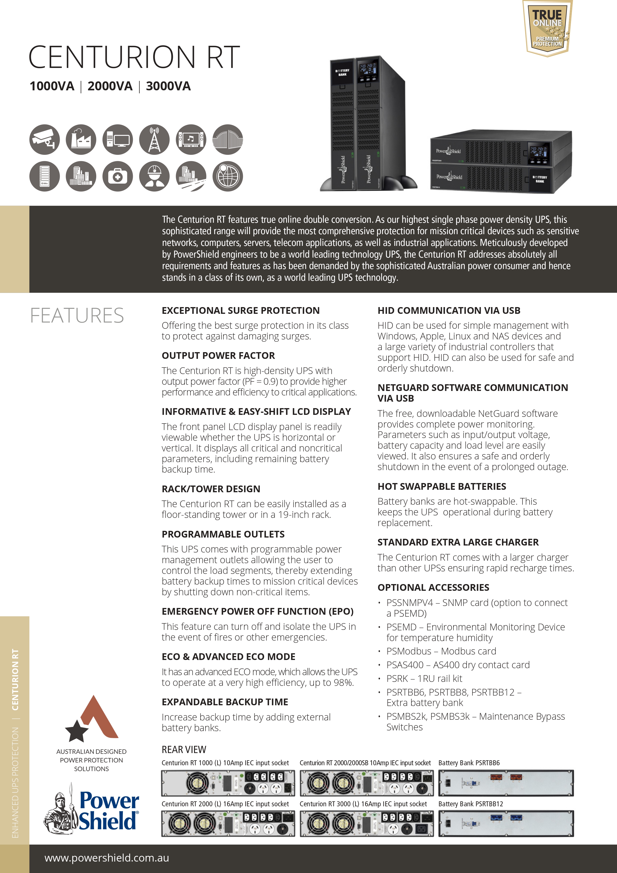 POWERSHIELD CERTIFY 2000VA UPS FOR RELIABLE POWER PROTECTION