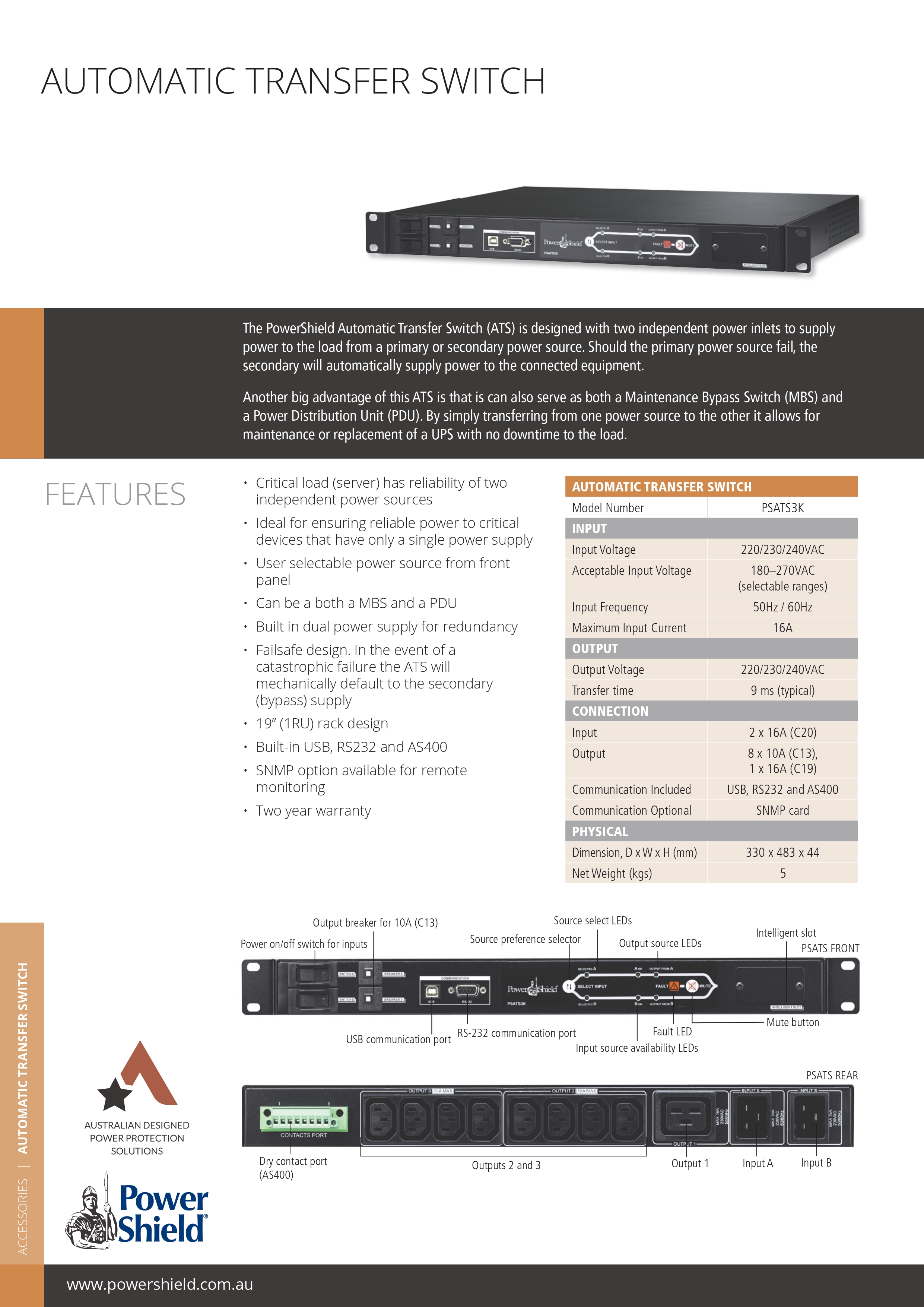 POWERSHIELD 3KVA UPS FOR RELIABLE POWER BACKUP IN GERALDTON