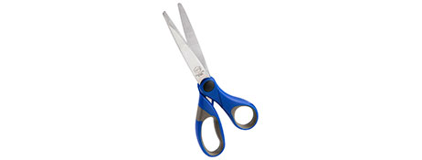 UNSPECIFIED MANUFACTURER DURABLE STAINLESS STEEL GENERAL PURPOSE SCISSORS - BLUE COMFORT GRIP