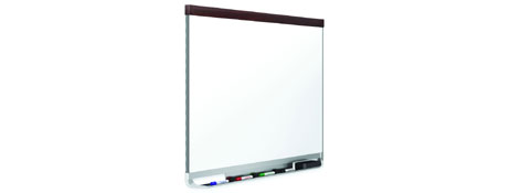 QUARTET PRESTIGE 2 PORCELAIN WHITEBOARD 1810X1220MM MAHOGANY FRAME