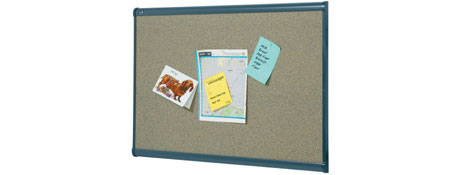 QUARTET PRESTIGE GRAPHITE CORKBOARD 1200X900MM FOR OFFICE