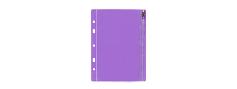 COLOURHIDE PURPLE A5 BINDER POUCH FOR SECURE STATIONERY STORAGE
