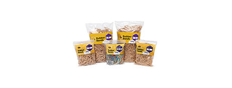 UNSPECIFIED MANUFACTURER NATURAL RUBBER BANDS 500G BAGS - VARIOUS SIZES