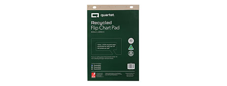 QUARTET PREMIUM RECYCLED FLIP CHART PADS 600X850MM