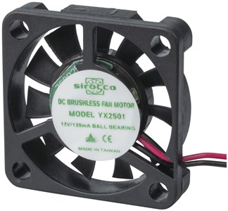 UNSPECIFIED MANUFACTURER QUIET 12V DC COOLING FAN FOR ELECTRONICS & PROJECTS