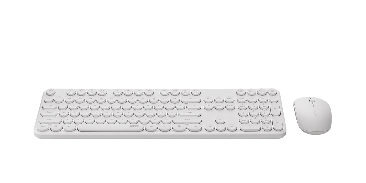 RAPOO X260S WIRELESS KEYBOARD & MOUSE COMBO WHITE