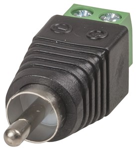 RCA PLUG WITH SCREW TERMINALS - EASY AUDIO CONNECTION