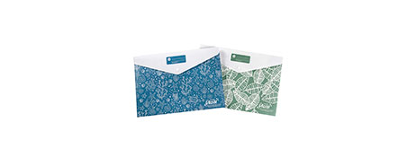 ACCO WE MEAN GREEN RECYCLED A4 DOCULOPE WALLETS (ASSORTED)