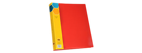 MARBIG RED A4 60 PAGE NON-REFILLABLE DISPLAY BOOK