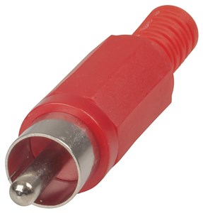UNSPECIFIED MANUFACTURER BUDGET RED RCA PLUG CONNECTOR FOR AUDIO REPAIRS