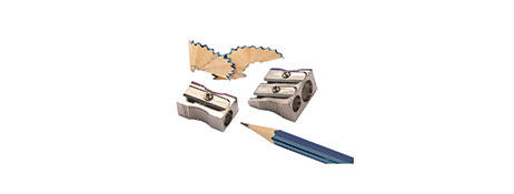 UNSPECIFIED MANUFACTURER DURABLE METAL 2-HOLE PENCIL & CRAYON SHARPENER (BOX OF 48)