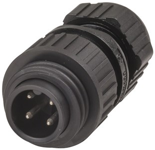 HIRSCHMANN 3 POLE + PRE-EARTH CA SERIES LINE PLUG CONNECTOR