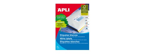 APLI PREMIUM WHITE SELF-ADHESIVE LABELS 63.5X38.1MM - 2100 PACK