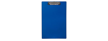 UNSPECIFIED MANUFACTURER DURABLE BLUE METAL CLIP WITH RETRACTABLE HOOK - A4 & FOOLSCAP