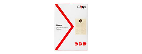 REXEL A4 125 MICRON LAMINATING POUCHES FOR CLEAR PROTECTION