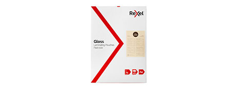 REXEL A4 75 MICRON LAMINATING POUCHES - CRYSTAL CLEAR PROTECTION
