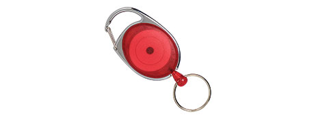 REXEL RETRACTABLE SNAP LOCK KEY HOLDER WITH 25MM RING