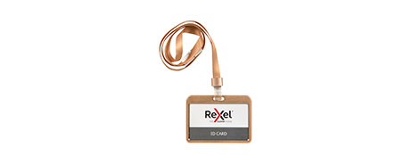REXEL ROSE GOLD ID CARD HOLDER & LANYARD SET