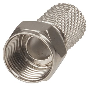 UNSPECIFIED MANUFACTURER RG6 CABLE TWIST-ON F-TYPE PLUG CONNECTOR FOR EASY SETUP