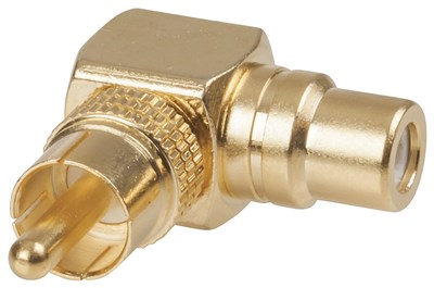 GENERIC/UNSPECIFIED MANUFACTURER RCA RIGHT ANGLE ADAPTOR FOR NEAT AUDIO CONNECTIONS