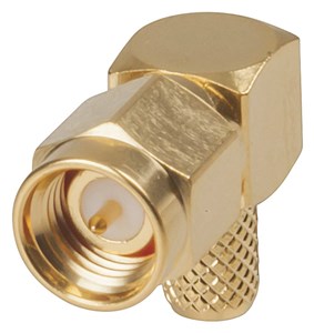 UNSPECIFIED MANUFACTURER RIGHT ANGLE CRIMP SMA RF PLUG FOR RG58-U CABLE