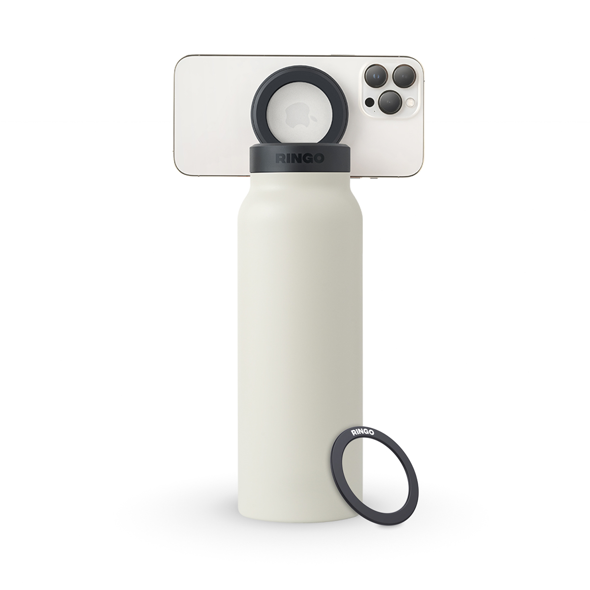 RINGO MAGNETIC PHONE MOUNT WATER BOTTLE - IVORY 710ML