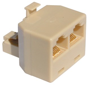 GENERIC/UNSPECIFIED MANUFACTURER RJ45 DOUBLE ETHERNET SPLITTER ADAPTOR - STRAIGHT THROUGH WIRING