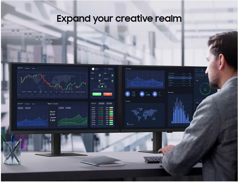 SAMSUNG 60-INCH 4K UHD SMART TV - LS24D604UAEXXY