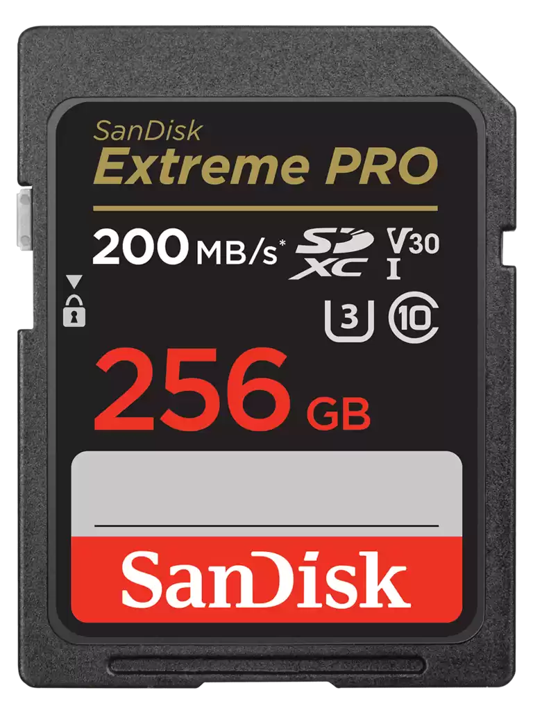 SANDISK 256GB EXTREME MICROSDXC CARD FOR FAST CAPTURE