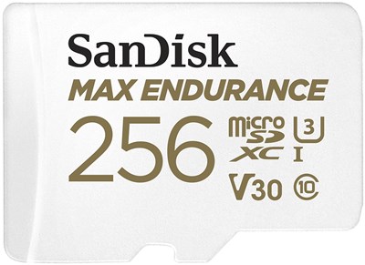 SANDISK 256GB HIGH ENDURANCE MAX MICROSD CARD FOR DASH CAMS