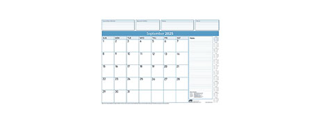 SASCO DELUXE DESK PLANNER REFILL 2025 - STAY ORGANISED