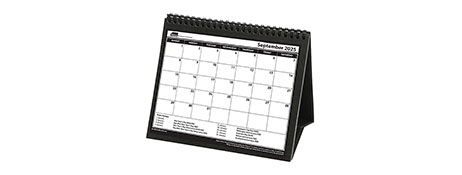 SASCO 2025 TRIFOLD DESK CALENDAR FOR HOME & OFFICE