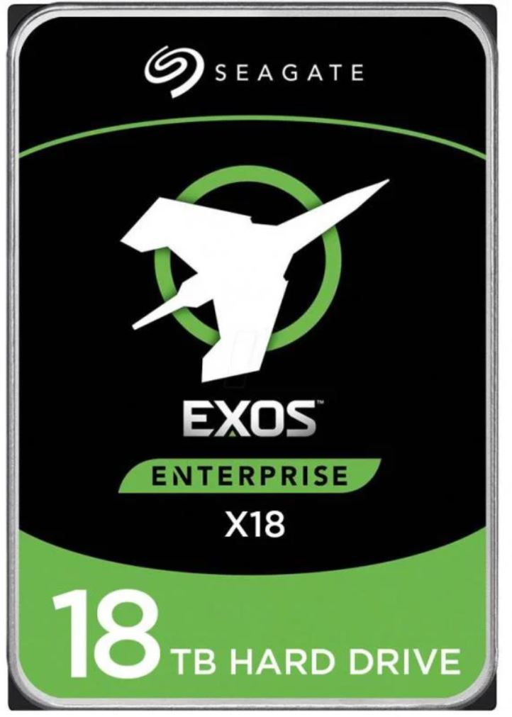 SEAGATE 18TB EXOS X18 ENTERPRISE HARD DRIVE FOR DATA STORAGE