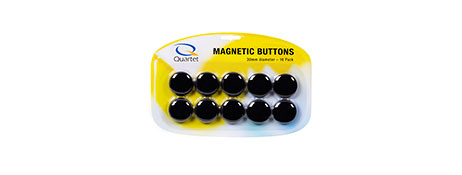 QUARTET COLOURED MAGNETS FOR WHITEBOARDS & NOTICE BOARDS
