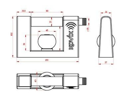 UNSPECIFIED MANUFACTURER HEAVY DUTY TRAILER & CARAVAN SECURITY LOCK FOR PEACE OF MIND